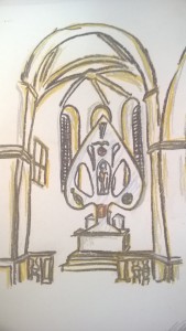 Skica nového oltáře